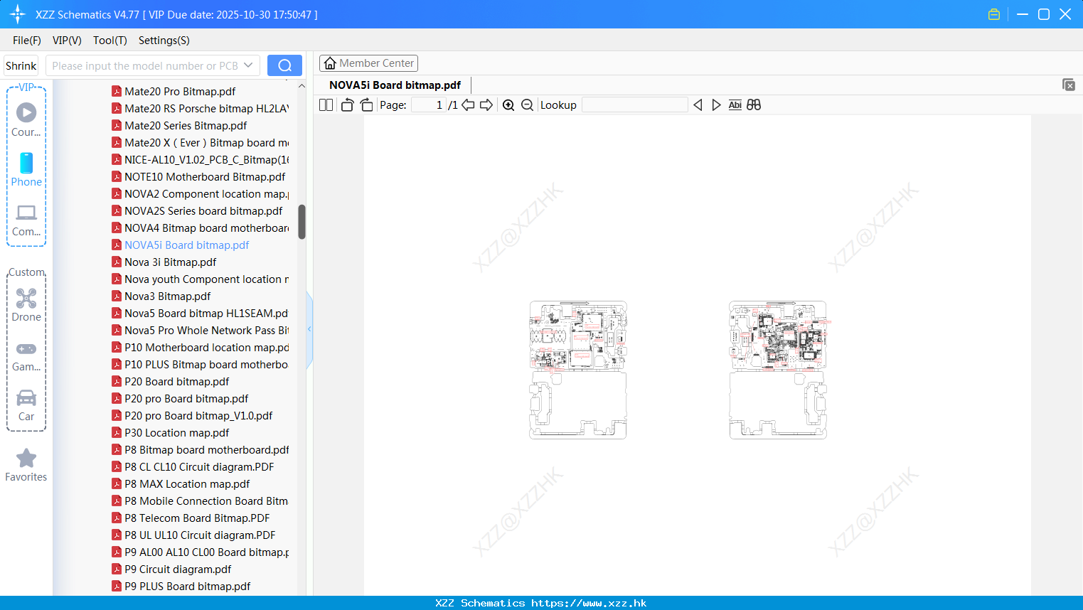 Huawei NOVA5i Board Bitmap